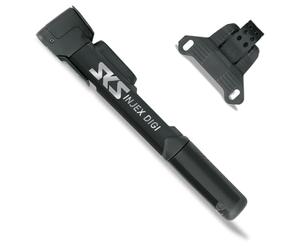 SKS GERMANY INJEX CONTROL DIGI - Pompa per bicicletta (manometro digitale, funzione telescopica commutabile, manico a 2 componenti con superficie strutturata, testa valvola MV EASY, prodotto in