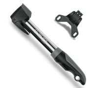 SKS GERMANY INJEX T-ZOOM pompa compatta (alluminio/plastica bicomponente, pressione massima: 10 bar / 144 PSI, funzione telescopica, impugnatura a T pieghevole, tappo di protezione), argento