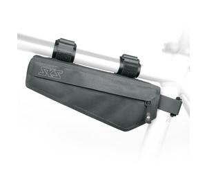 SKS GERMANY Race Frame Bag - Borsa per bicicletta (borsa da bicicletta, taglio a vento e leggero, impermeabile, elementi riflettenti, tenuta sicura, borsa per telaio o reggisella), colore nero
