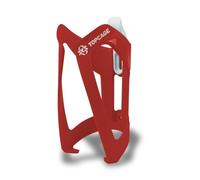 SKS Germany, Rosso, TOPCAGE (portaborraccia per bici in plastica ad alta resistenza e leggera, arresto regolabile, ganci variabili per una chiusura sicura), Unisex-Adult, One Size
