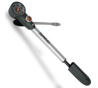SKS Germany SAM - Pompa per ammortizzatore (pompa ad aria per valvole AV, manometro di precisione, connettore per tubo girevole, valvola di riduzione della pressione, pressione massima: 25 bar/360
