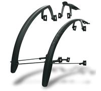 SKS GERMANY SPEEDROCKER SET Set parafanghi con montanti, Accessori per biciclette (protezione delle ruote per gravel bike, ciclocross e bici da strada, doppia funzione di spoiler; profilo estensibile)