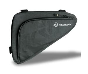 SKS Germany TRAVELLER EDGE - Borsa per bicicletta da trekking e da città, accessori per bicicletta (borsa in tessuto impermeabile, con mini passante per pompa, fissaggio in velcro e chiusura lampo