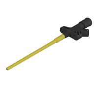 SKS Hirschmann KLEPS 2600 - Morsetto a coccodrillo di sicurezza, 4 mm, CAT II, colore: nero