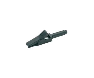 SKS Hirschmann MA 260 SH - Pinza a coccodrillo di sicurezza, 4 mm, CAT II, 300 V, colore: rosso