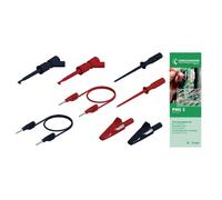 SKS Hirschmann PMS 2 KIT puntali Spina 2 mm Spina 2 mm 1.00 m Nero, Rosso 1 KIT