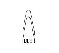 SKS - Kit di ricambio per parafanghi da trekking Velo 42 Urban / 47, colore: Nero