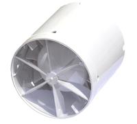 SKS24 Ventilatore a tubo, 150 mm, con timer e valvola a farfalla
