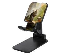SKTNBM Supporto del telefono cellulare,Lo scoiattolo mangia il supporto del telefono di stampa delle nocci,Supporto del telefono mobile,Supporto del telefono regolabile del desktop