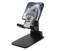 SKTNBM Supporto per telefono cellulare,Supporto per telefono con stampa leopardo delle nevi dagli occhi azzurri,Supporto per telefono mobile,Supporto per telefono regolabile da