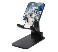 SKTNBM Supporto per telefono cellulare,Supporto per telefono con stampa leopardo delle nevi dagli occhi azzurri,Supporto per telefono mobile,Supporto per telefono regolabile da