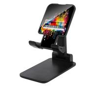SKTNBM Supporto per telefono cellulare,Supporto per telefono con stampa musicale per tastiera di pianoforte,Supporto per telefono mobile,Supporto per telefono regolabile da tavolo