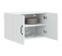 SKTQYQO Armadietto a Muro LUCCA 2 Pezzi Bianco 60x31x40 cm