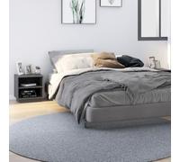 SKTQYQO Comodini in Legno Massello di Pino Grigi 40x34x40 cm con 2 Ripiani, Mobiletto Moderno per Camera da Letto, Armadietto Universale per Organizzazione, Design Robusto