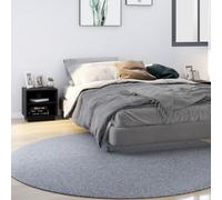 SKTQYQO Comodini Neri 2 Pezzi in Legno Massello di Pino 40x34x40 cm con 2 Ripiani per Camera da Letto Moderna, Mobiletto Armadietto Universale per Organizzazione Interni e Arredamento