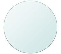 SKTQYQO Copertina in Vetro Temperato Rotonda da 400 mm per Tavolo da Pranzo e Tavolini da Caffè, Superficie Protettiva Trasparente Spessa 8 mm per Protezione e Decorazione,