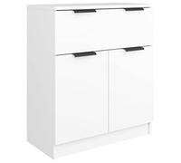 SKTQYQO Credenza Bianca 60x30x70 cm Legno Multistrato