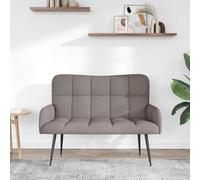 SKTQYQO Divano a 2 Posti Tortora 115 x 61 x 87 cm Tessuto