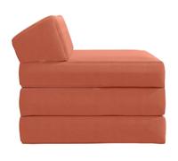 SKTQYQO Divano Letto Pieghevole Rosso Arancio 70 x 60 x 49 cm