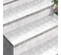 SKTQYQO Gradini Per Scale 2 Pcs Argento 100x30 Cm Alluminio
