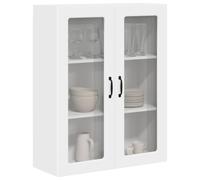 SKTQYQO Mobile Da Parete Cucina PORTO Bianco 80x31x100 Cm