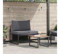 SKTQYQO Set di divani da giardino a 2 pezzi con cuscini antracite per un singolo Set da patio Set di mobili da esterno multifunzionali Adatto per cortili e terrazze