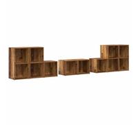 SKTQYQO Set Mobile TV 8 Pezzi Legno Multistrato