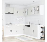 SKTQYQO Set Mobili da Cucina 11 Pezzi Kalmar Bianco Legno Multistrato