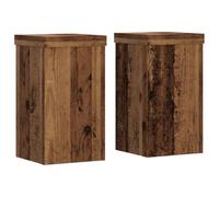 SKTQYQO Supporti Per Piante 2 Pezzi Legno Multistrato 10x10x18 cm