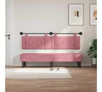 SKTQYQO Testiera Sospesa Rosa Velluto, 2 Pezzi, 170x55x5 cm