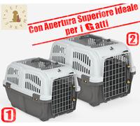 SKUDO OPEN Trasportino Gatto OMOLOGATO per Auto Con Apertura Superiore Modello 1