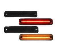 SKUJYFDS Indicatore Direzione per Hummer H2 2003-2009 4 Pezzi Full LED Kit Tetto Cabina LED Indicatore Laterale Affumicato LED Rosso Indicatori Direzione Lampada Avvertimento