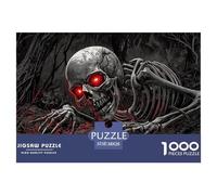 Skull 1000 Pieces Jigsaw Puzzles For Adults Challenging Game Stress Relieving Entertainment Exercise The Memory of The Brain for Family Decorations 38x26cm/1000pcs