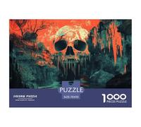 Skull 1000 Pieces Jigsaw Puzzles For Adults Educational Games Stress Relieving Entertainment Exercise The Memory of The Brain for Adults And Kids, Age 12 Years Up 70x50cm/1000pcs