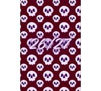 Skull 2026/2027 A5 Week To View Academic Diary With Weekly Affirmations: Moon Student Mid Year School Planner With Timetable