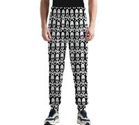 Skull and Crossed Bones - Pantaloni casual da uomo, leggeri, ad asciugatura rapida, per allenamento, sport all'aria aperta, Stile 4, 5XL