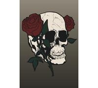 Skull and Roses - Dark Red - Journal