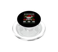 Skull Chef Culinary Gangster Ugly Christmas Santa Hat Xmas PopSockets PopGrip per MagSafe