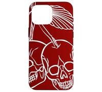 Skull Cherries Custodia per iPhone 16 Pro Max