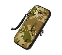 Skull & Co. Every Day Slim Carrying Case for Nintendo Switch OLED and Regular Switch: Portable Hard Shell Protective Travel Case - Multi-Camo