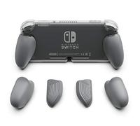 Skull & Co. GripCase Lite: A Comfortable Protective Case with Replaceable Grips [to fit All Hands Sizes] for Nintendo Switch Lite [No Carrying Case] - Gray
