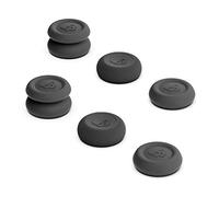 Skull & Co. Skin, CQC and FPS Thumb Grip Set Joystick Cap Analog Stick Cap for Nintendo Switch and Switch OLED Joy-Con Controller - Black, 3 Pairs(6pcs)