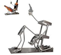 Skull Coke and Wine Bottle Stand, Funny Metal Skull Skeleton Bar Decor for Whiskey Beer, Unique Floor Freestanding Wine Rack, for Home Kitchen Decor (Silver)