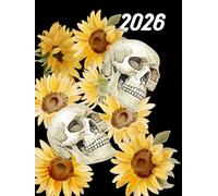 Skull Compact A6 Week To View 2026 Diary: Gothic Aesthetic Slimline Weekly Planner