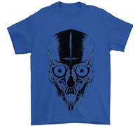 Skull Con Spada Gothic Heavy Metal Rock T-Shirt Uomo 100% Cotone