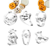 Skull Cookie Cutter Set - Halloween | Halloween Day of the Dead Coôkie Cutters Shapes Molds | 6 pezzi Holiday Scary Mold |Hallôween Cutter Fondant Molds