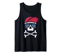 Skull Crossbones Occhiali da Sole Cappello da Baseball Pirata Halloween Canotta
