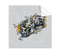 Skull dice Cool effetti illustrazione occhiali panno di pulizia del pulitore dello schermo 5PCS Gift