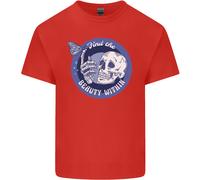 Skull E Farfalla Trova La Bellezza Dentro Uomo Cotone T-Shirt Tee Top