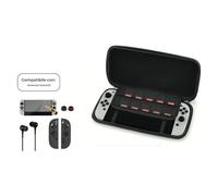 Skull Factory Kit Premium di Protezione 5 in 1 Per Nintendo Switch 2 - Custodia Rigida Da Viaggio Con Accessori Completi, Pellicola Protettiva, Cuffie E Protezioni Joy Con